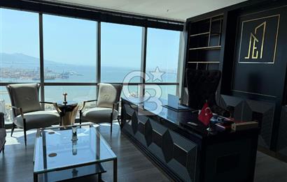 FOLKART TOWERS'DA SATILIK DENİZ MANZARALI 110 M2 OFİS