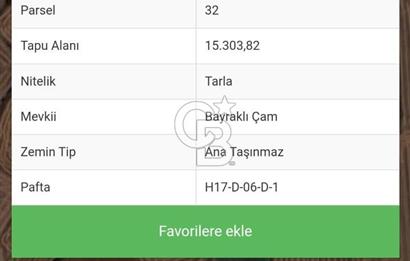 ÇANAKKALE MERKEZ  15.303 m² TARLA
