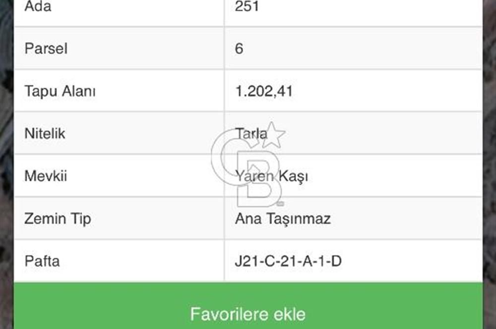 MANİSA DEMİRCİ ÖREN MAHALLESİNDE SATILIK TARLA 