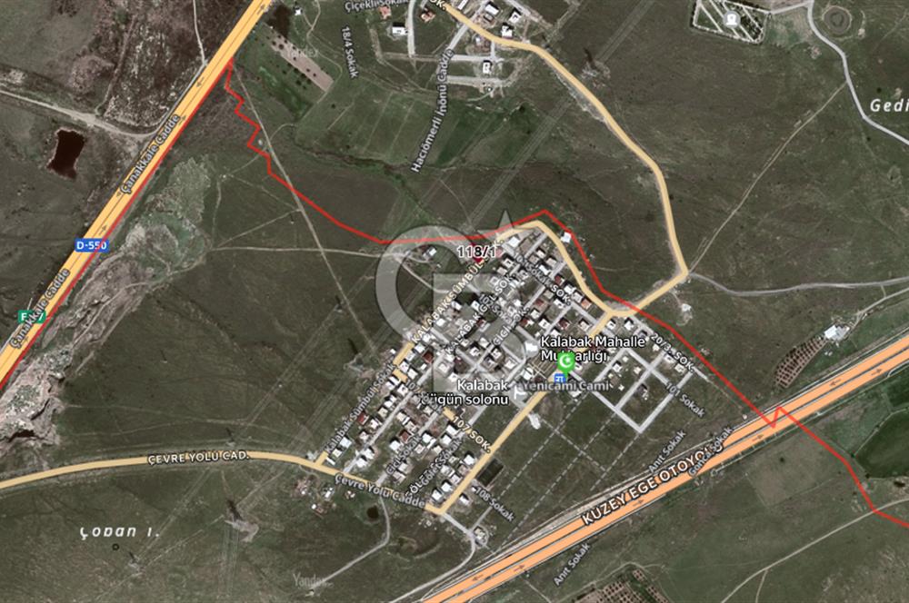 KALABAK KÖYÜNDE DENİZ MANZARALI, İMARLI 497 m² ARSA