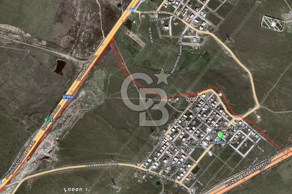 KALABAK KÖYÜNDE DENİZ MANZARALI, İMARLI 497 m² ARSA