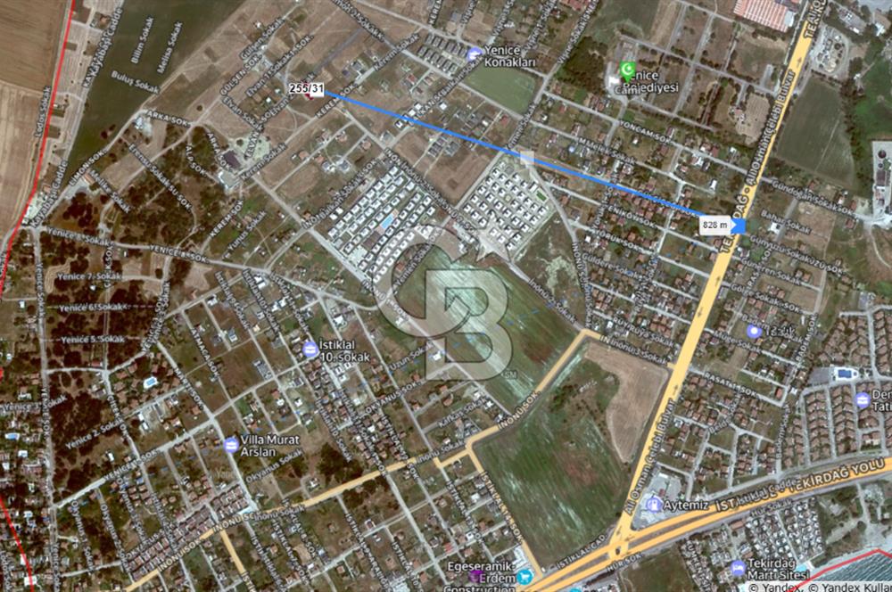 Tekirdağ ÇORLU YNİCE SATILK VİLLA İMARLİ ARSA