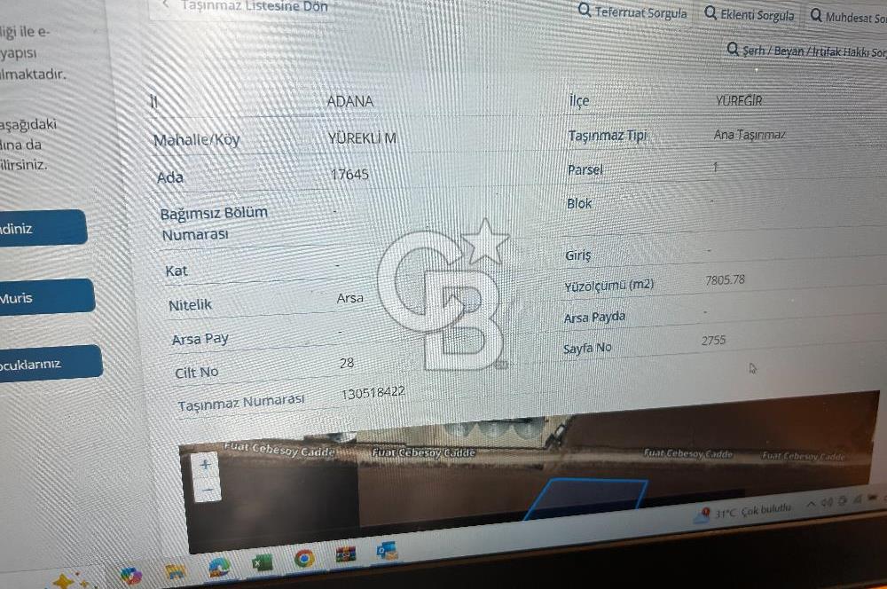 🏗️ADANA YÜREĞİR YÜREKLİ MAHALLESİ 📌 SANAYİ İMARLI SATILIK ARSALAR