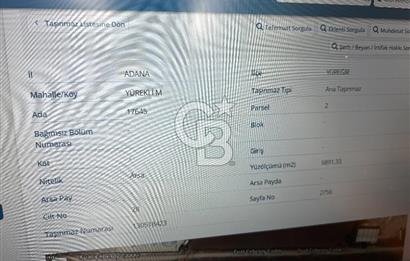 🏗️ADANA YÜREĞİR YÜREKLİ MAHALLESİ 📌 SANAYİ İMARLI SATILIK ARSALAR
