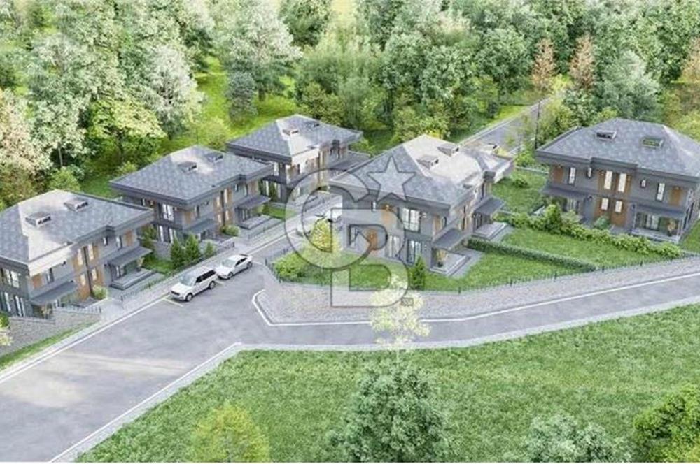 TRABZON SOĞUKSU'DA VADİ VE DENİZ MANZARALI SIFIR İKİZ VİLLALAR