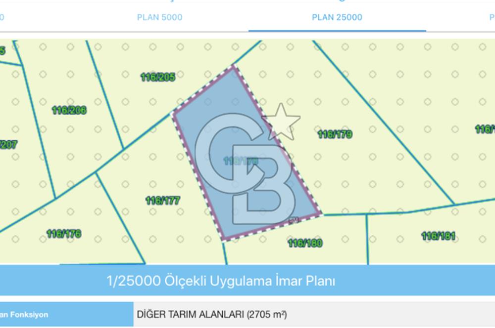 İZMİT BÖĞÜRGEN'DE 2704 m² SATILIK YATIRIMLIK TARLA