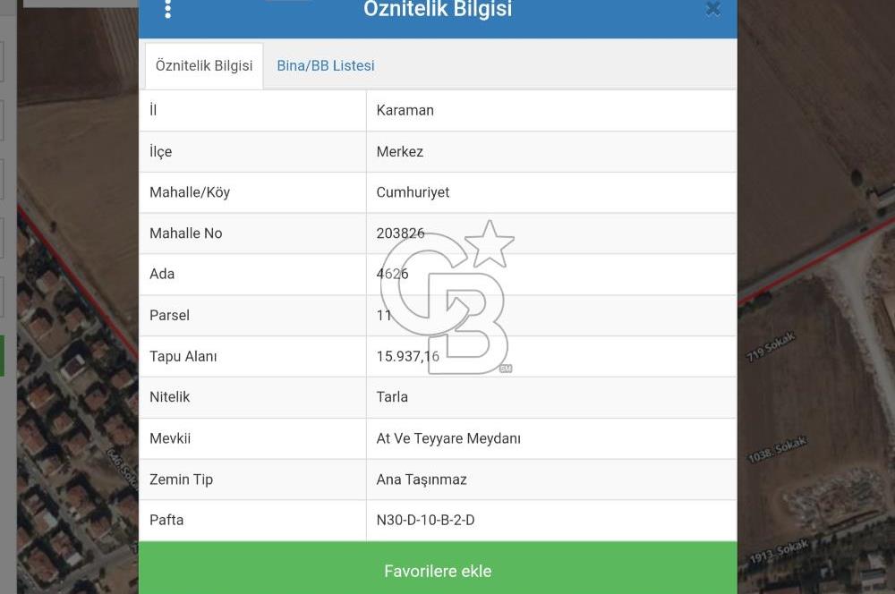 KARAMAN MERKEZ'DE İMAR SINIRINDA SATILIK TARLA