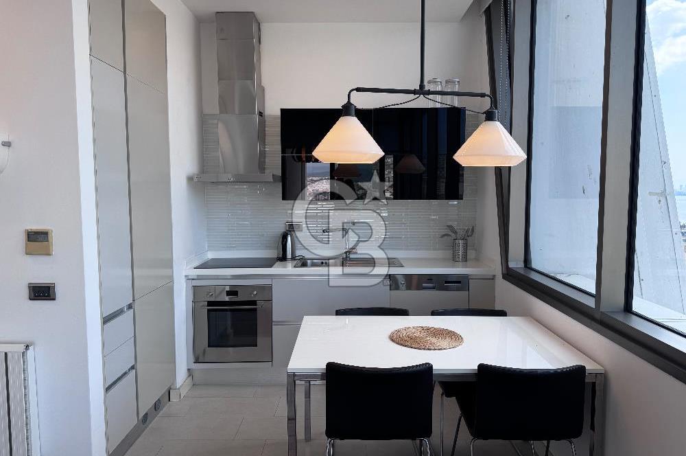 FOLKART TOWERS BALKONLU DENİZ MANZARALI SATILIK 1+1 EŞYALI