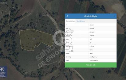 CB ENVOY'dan Kandıra Duraçali'de 9.571m2 Tarla