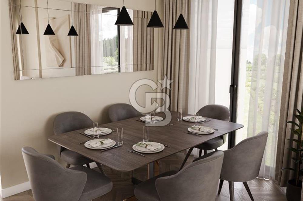 Seyrek Günerli de havuzlu butik sitede satılık 3 + 1 dubleks villa