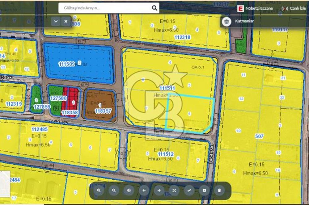 GÖLBAŞI HACILARDA 593 m²  HİSSELİ SATILIK ARSA  