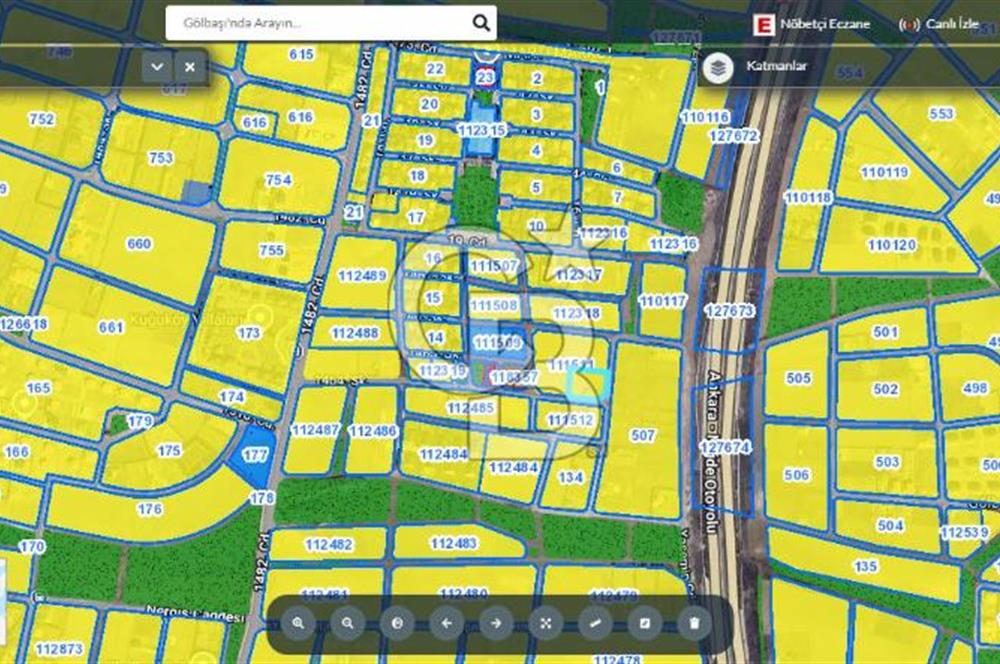 GÖLBAŞI HACILARDA 593 m²  HİSSELİ SATILIK ARSA  