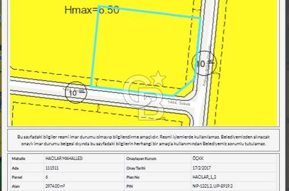 GÖLBAŞI HACILARDA 593 m²  HİSSELİ SATILIK ARSA  