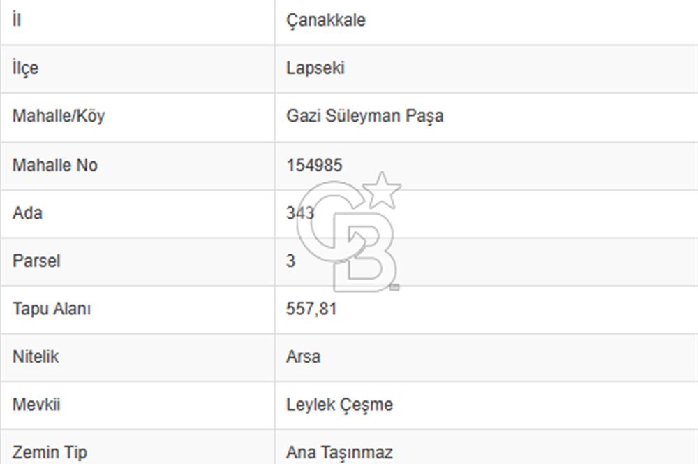 18 MART BOĞAZ KÖPRÜSÜNE 300 METRE 2.5 DÖNÜM İMARLI 5 PARSEL