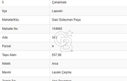 18 MART BOĞAZ KÖPRÜSÜNE 300 METRE 2.5 DÖNÜM İMARLI 5 PARSEL