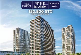 KKTC İskele'nin En İyi Projesi Grand Sapphire Blu'da Ödeme Planlı Satılık Fırsat 1+1 Daire