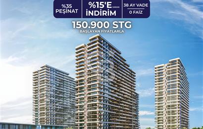 KKTC İskele'nin En İyi Projesi Grand Sapphire Blu'da Ödeme Planlı Satılık Fırsat 1+1 Daire