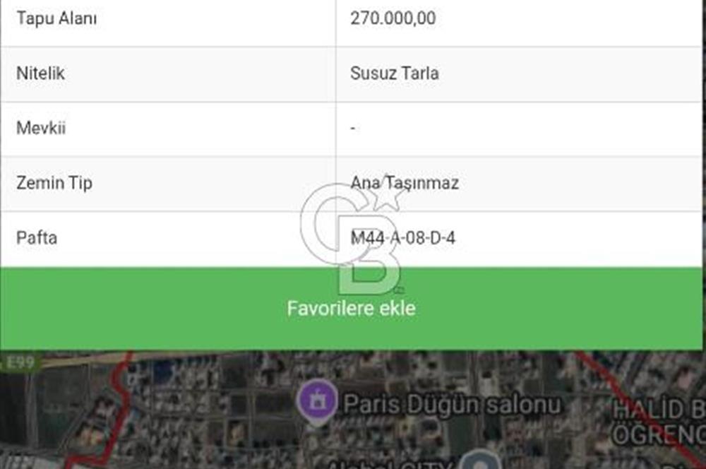 Hashavar'da İmara Bitişik Parselde Satılık