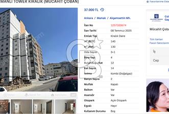 CADDE ÜZERİ DORMANLI TOWER KİRALIK (MÜCAHİT ÇOBAN)