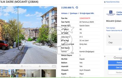 CEBECİ SATILIK 2+1 (CB ELİT MÜCAHİT ÇOBAN