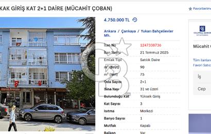 BAHÇELİEVLER 81. SOKAK GİRİŞ KAT 2+1 DAİRE (MÜCAHİT ÇOBAN)