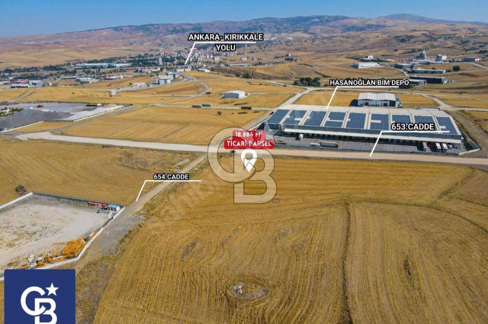 ANKARA HASANOĞLANDA DÜZ ZEMİN18.884 M2 KÖŞE PARSEL SANAYİ ARSASI