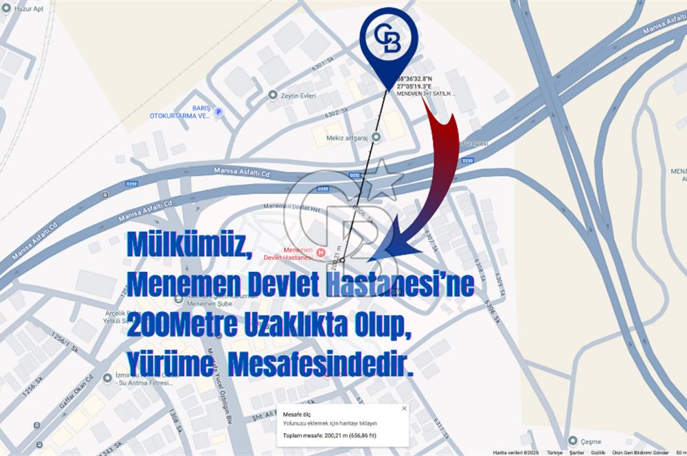Menemen Devlet Hastanesi Karşısı Satılık Ferah 3+1 Daire