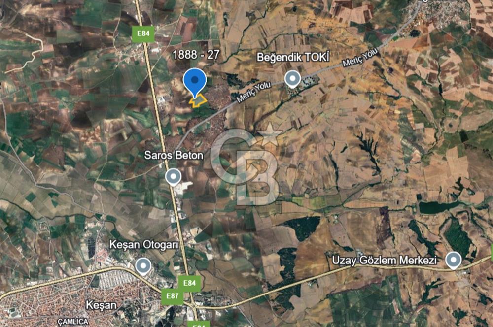 Edirne, Keşan, İstasyon Mahallesinde. Satılık Tarla 30 Dönüm.