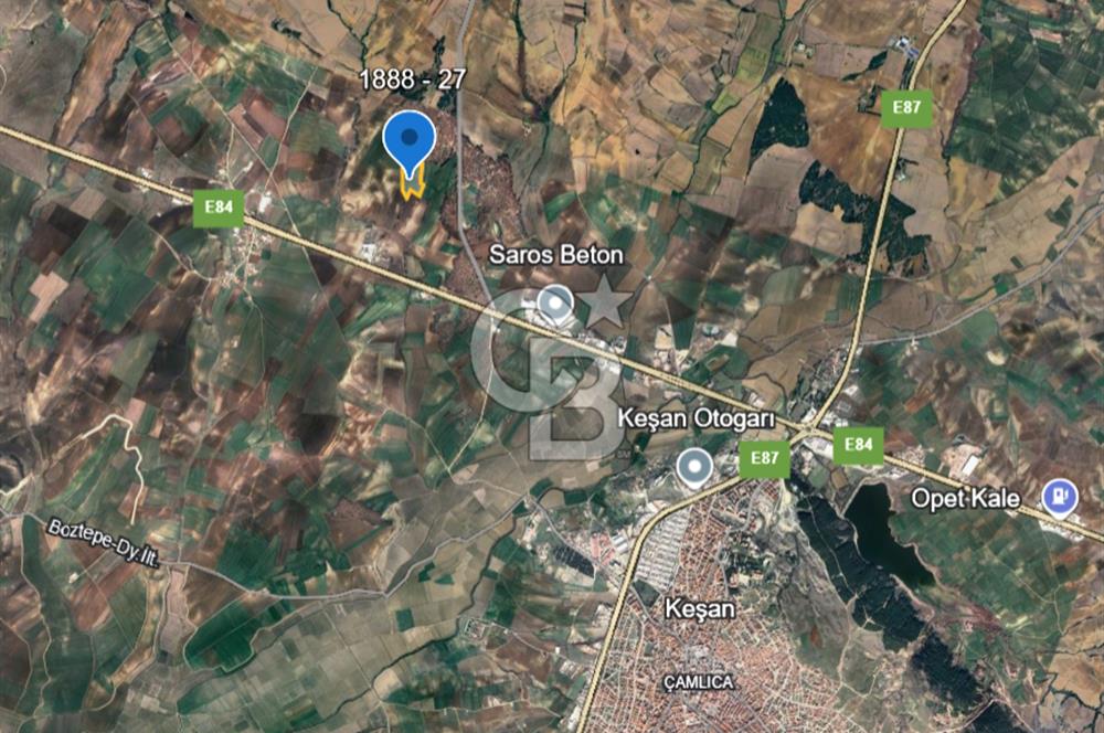 Edirne, Keşan, İstasyon Mahallesinde. Satılık Tarla 30 Dönüm.