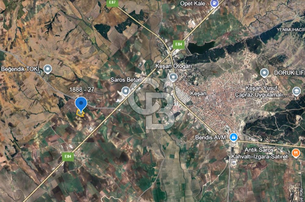 Edirne, Keşan, İstasyon Mahallesinde. Satılık Tarla 30 Dönüm.