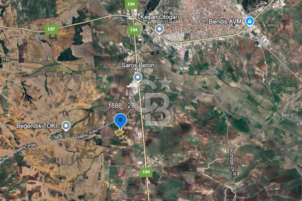 Edirne, Keşan, İstasyon Mahallesinde. Satılık Tarla 30 Dönüm.