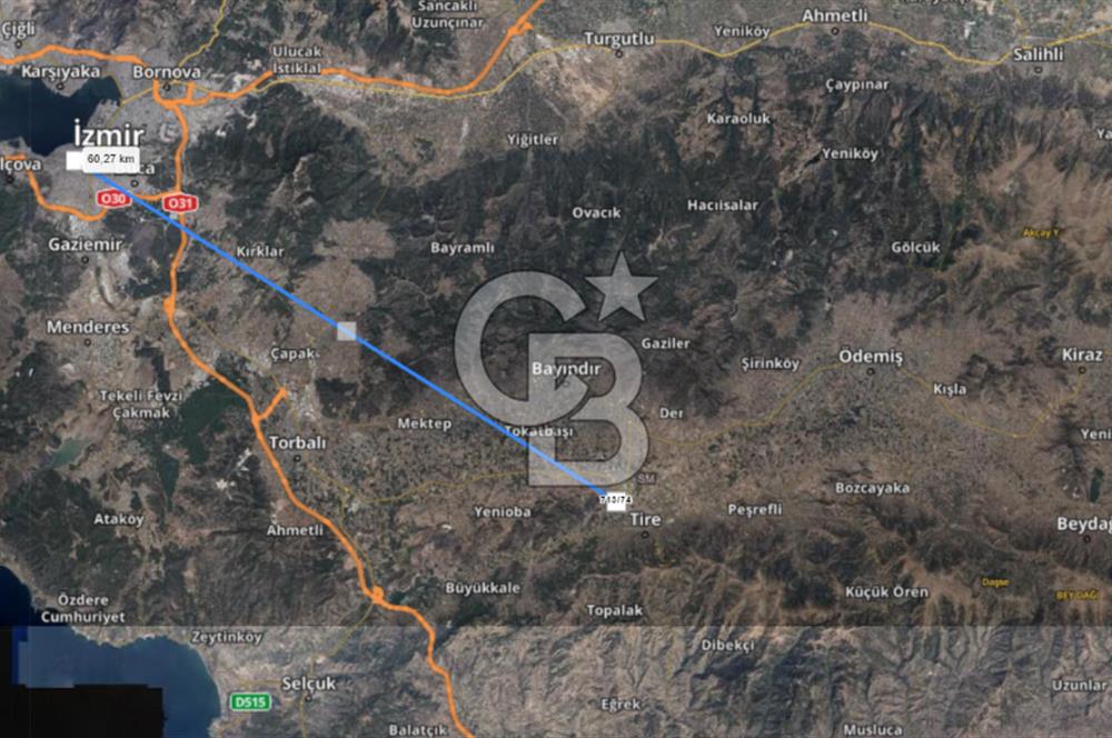 TİRE MERKEZE YAKIN 12000 m2 TARLA