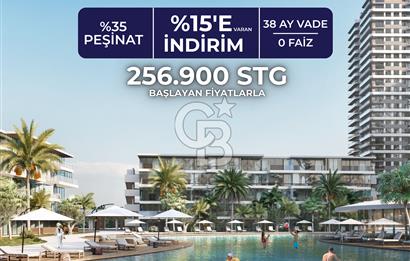 KKTC İskele'nin En İyi Projesi Grand Sapphire Blu'da Ödeme Planlı Satılık Fırsat 3+1 Daire