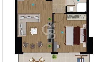 İzmir Konak Merkez Yaşam Konak Sitesi Kiralık 1+1 70 m² Daire