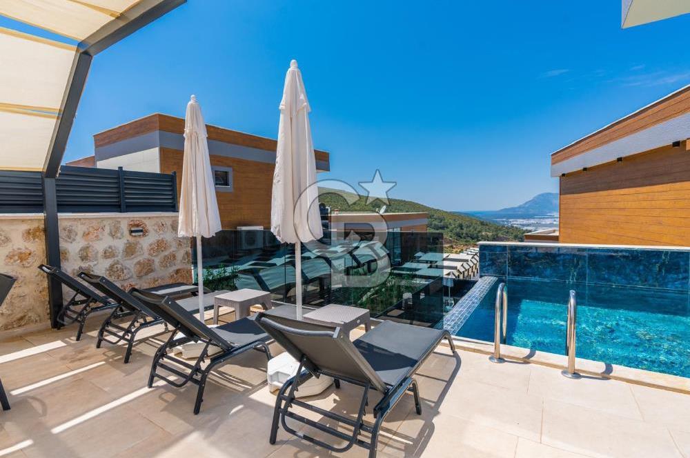 CB GİZ'DEN KALKAN'DA 5+1 SATILIK İMARLI İSKANLI VİLLA