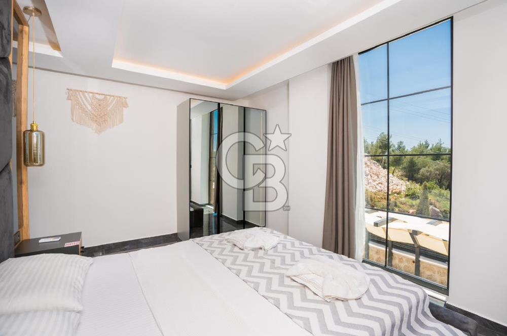 CB GİZ'DEN KALKAN'DA 5+1 SATILIK İMARLI İSKANLI VİLLA