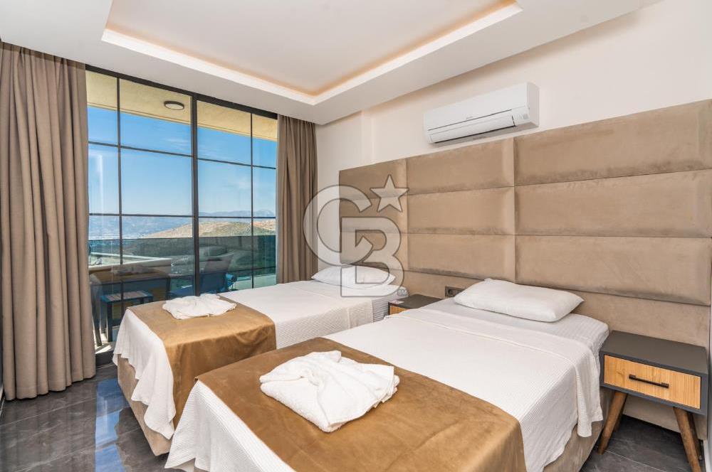 CB GİZ'DEN KALKAN'DA 5+1 SATILIK İMARLI İSKANLI VİLLA
