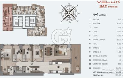 Velux Bay Towers 4+1 Satılık Ultra Lüks Daireler