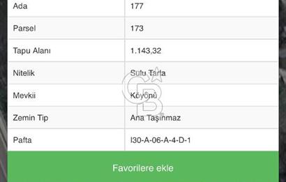 Mamak Kızılca 1143 M2 TARLA