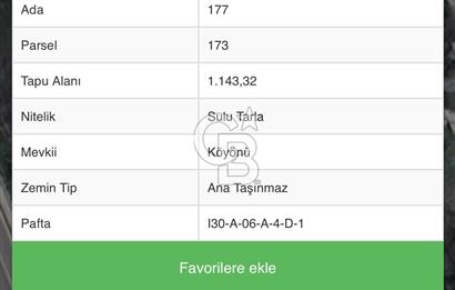 Mamak Kızılca 1143 M2 TARLA