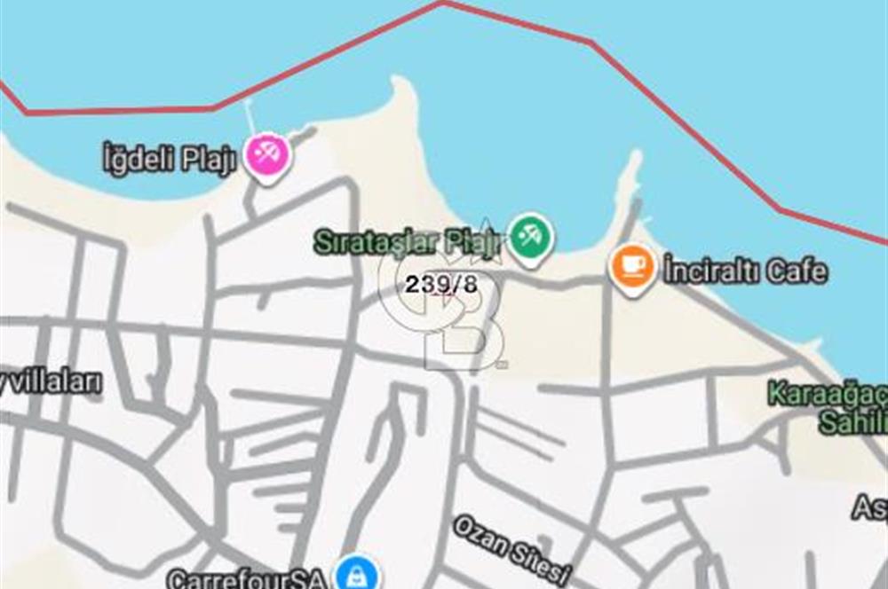 BALIKESİR GÖMEÇ TE DENİZE SIFIR SATILIK 242 M2 ARSA