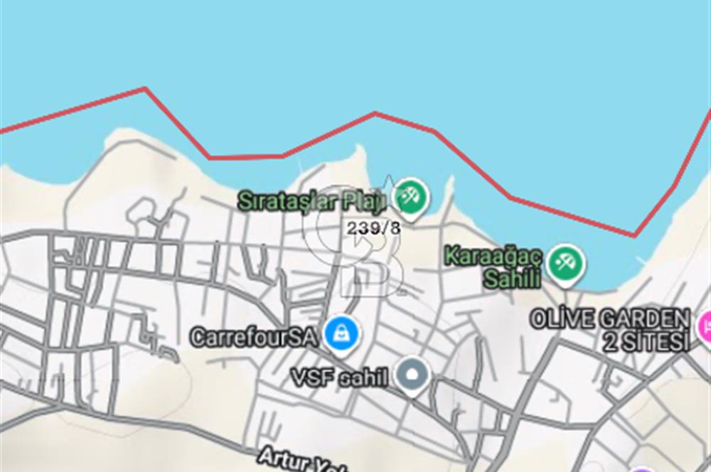BALIKESİR GÖMEÇ TE DENİZE SIFIR SATILIK 242 M2 ARSA