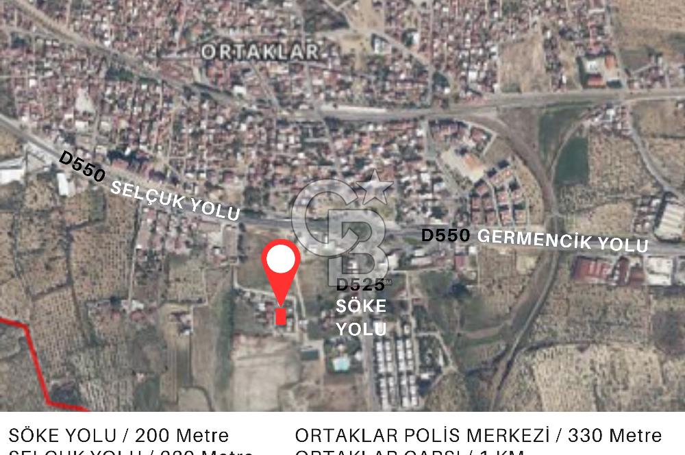 Aydın Germencik Ortaklar Mahallesinde Satılık İmarlı Arsa