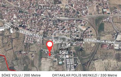 Aydın Germencik Ortaklar Mahallesinde Satılık İmarlı Arsa