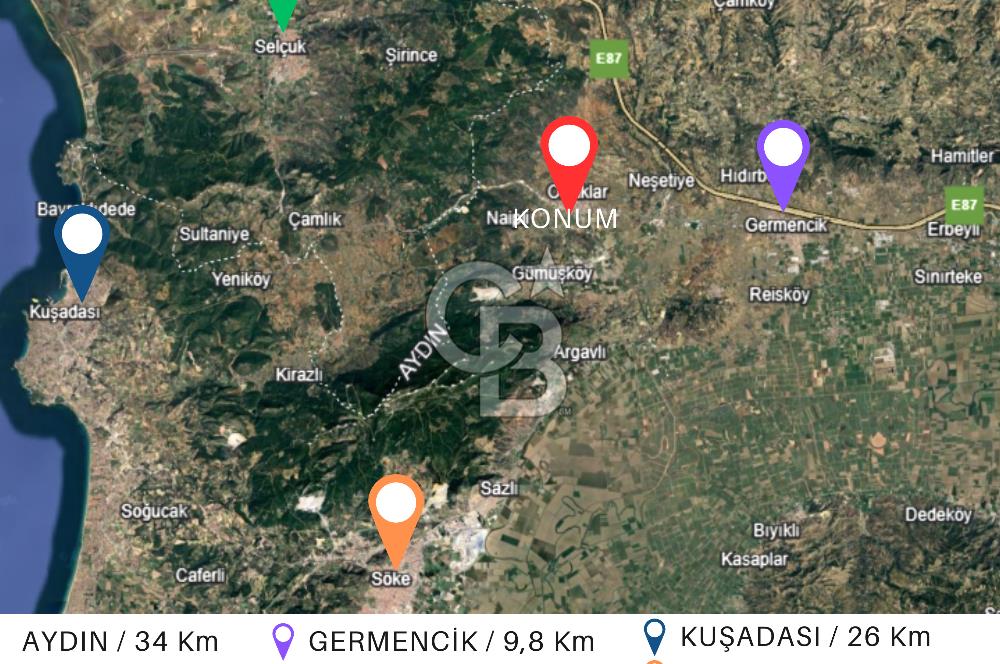 Aydın Germencik Ortaklar Mahallesinde Satılık İmarlı Fırsat Arsa