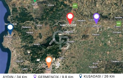 Aydın Germencik Ortaklar Mahallesinde Satılık İmarlı Fırsat Arsa