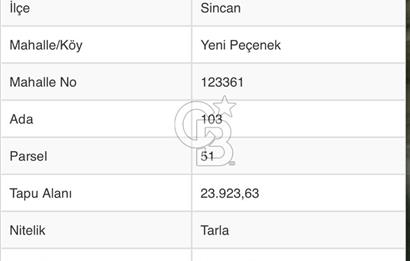 YENİPEÇENEK 760 MT2 GELİŞMEYE YAKIN BÖLGEDE KÖK TAPU HİSSE