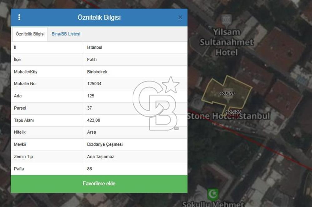 Tarihi Yarımada’da Üzerinde Otel Olan %52 Arsa Hissesi – Sınırlı Fırsat!