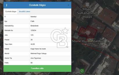 Tarihi Yarımada’da Üzerinde Otel Olan %52 Arsa Hissesi – Sınırlı Fırsat!