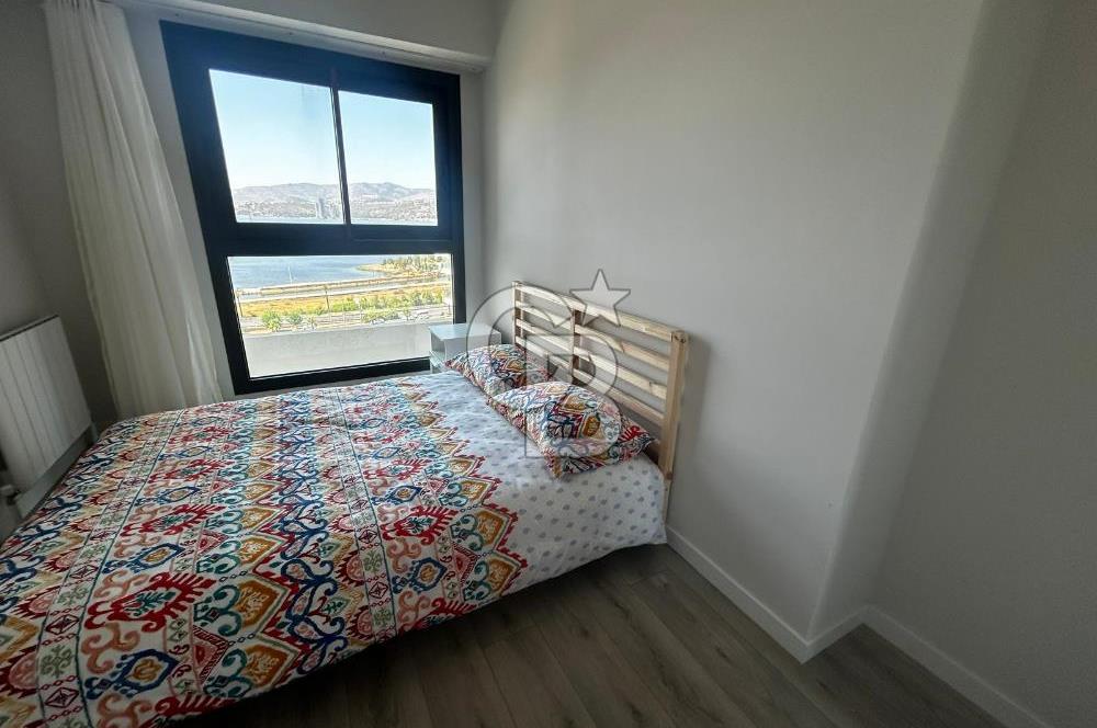 İNCİ PREMİUM'DA DENİZ MANZARALI FULL EŞYALI 1+1 SATILIK DAİRE